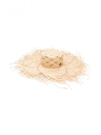 Shop Maison Michel Ursula Straw Hat In Beige