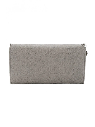 Shop Stella Mccartney Falabella Continental Wallet In Grey