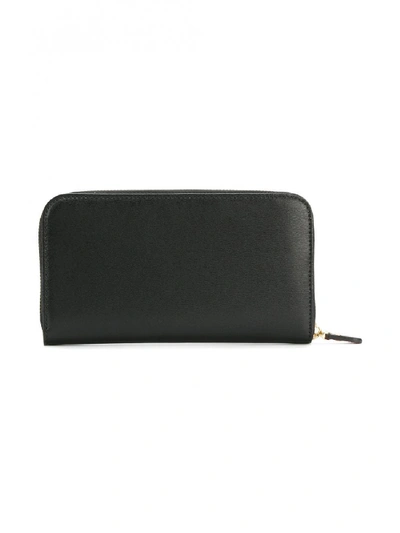 Shop Ferragamo Gancio City Leather Wallet In Black