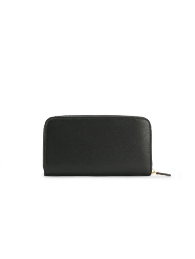 Shop Ferragamo Gancio City Leather Wallet In Black