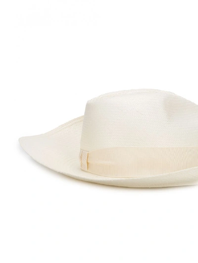 Shop Borsalino Sophie Hat In White