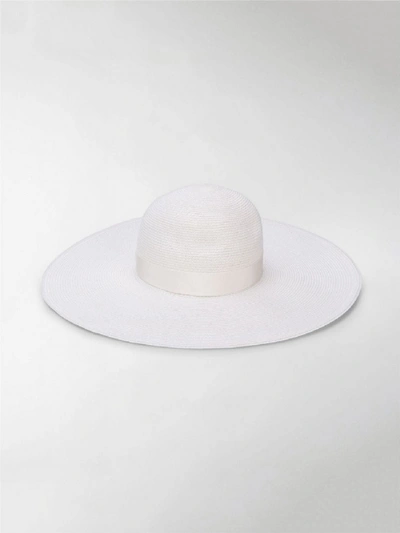 Shop Borsalino Straw Hat In White