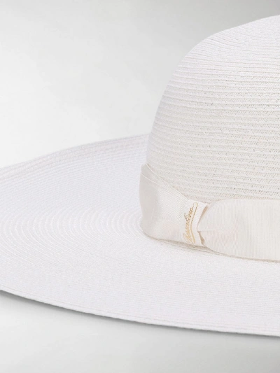 Shop Borsalino Straw Hat In White