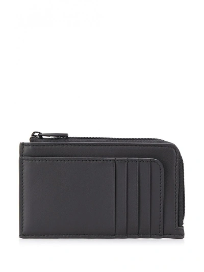 Shop Alexander Mcqueen Logo Print Leather Wallet In Black
