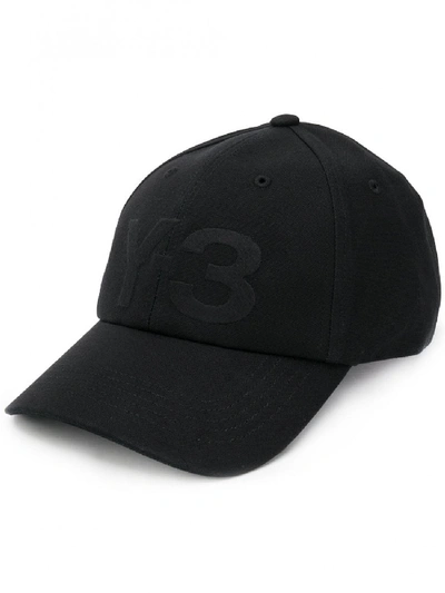 Shop Y-3 Cotton Blend Baseball Hat With Logo