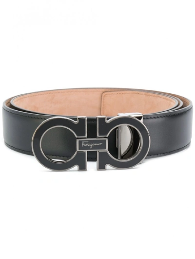 Shop Ferragamo Adjustable Belt In Black