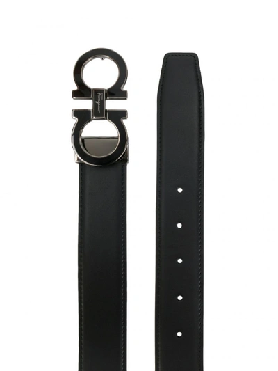 Shop Ferragamo Adjustable Belt In Black