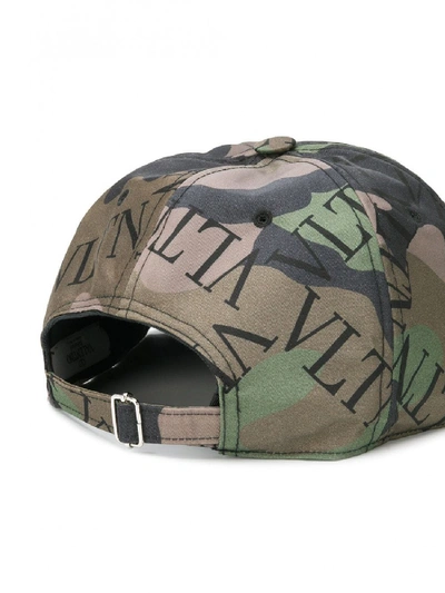 Shop Valentino All Over Logo Print Cap