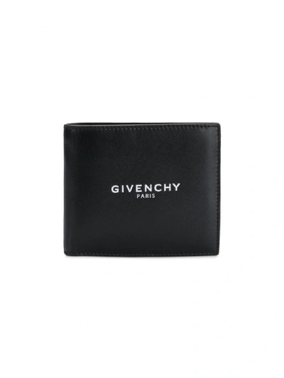 Shop Givenchy Leather Wallet In Black