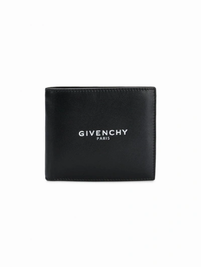 Shop Givenchy Leather Wallet In Black