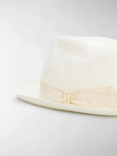 Shop Borsalino Panama Hat In White