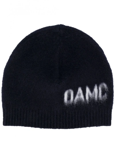Shop Oamc Logo Hat In Blue