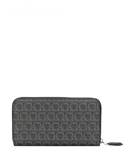 Shop Ferragamo Leather Wallet In Black