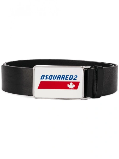 Shop Dsquared2 Logo Belt In Black