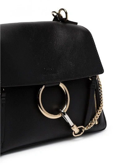 Shop Chloé Faye Small Leather Handbag