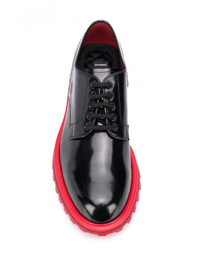 Shop Dolce & Gabbana Leather Derby Shoes