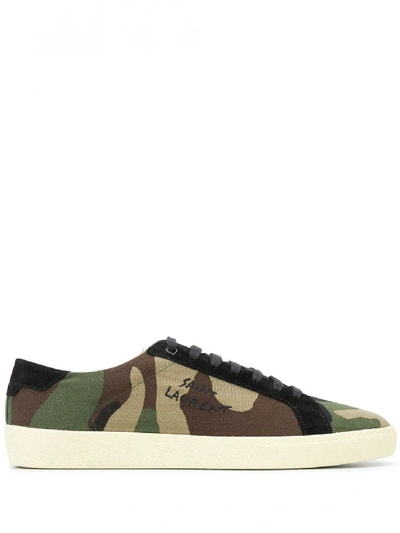 Shop Saint Laurent Camouflage Sneakers