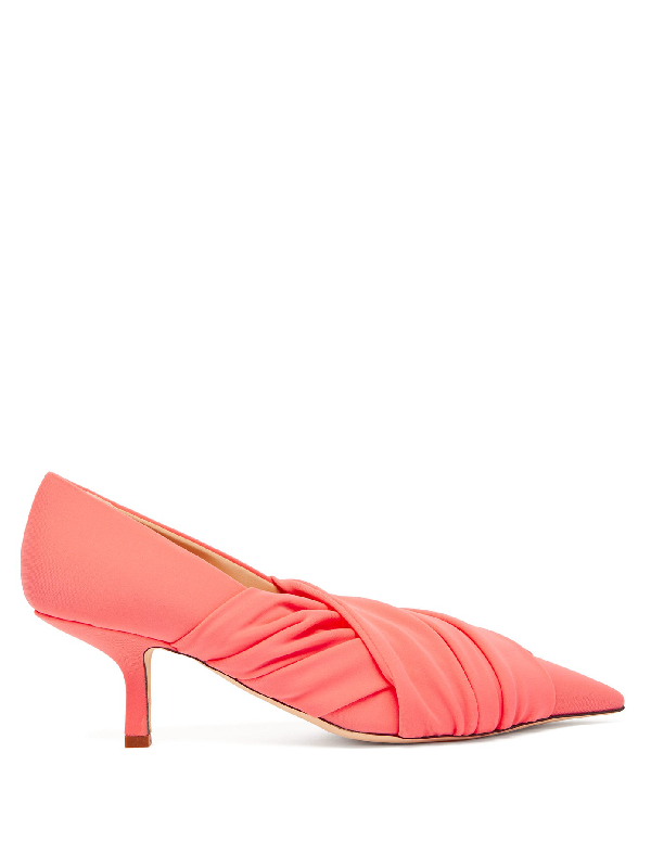 light pink kitten heel shoes