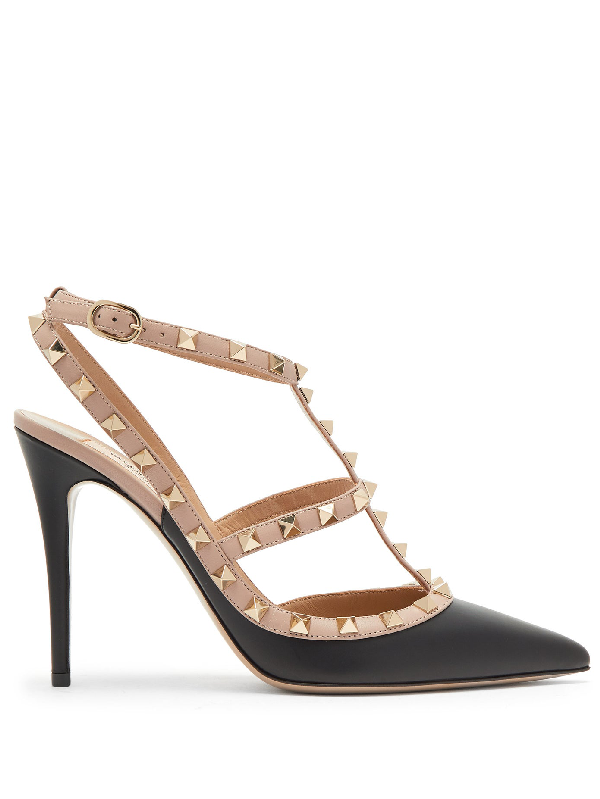 valentino rockstud patent leather heels