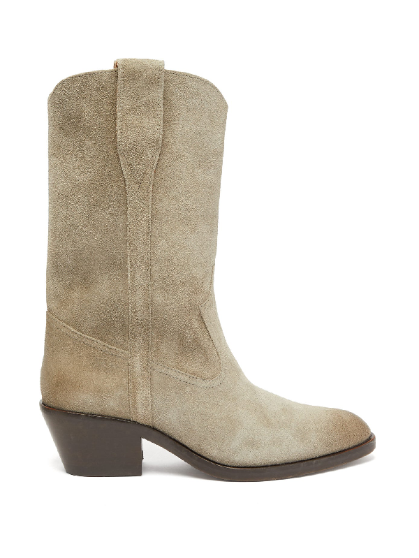suede western boots