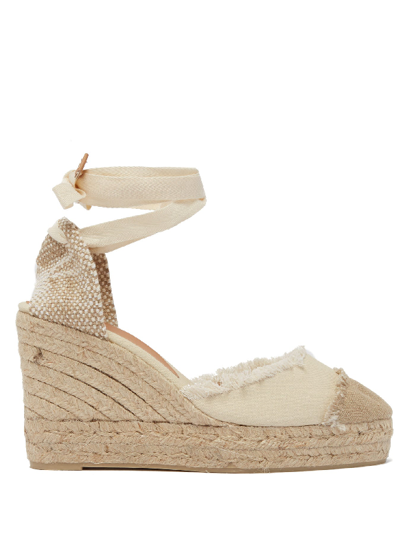 espadrille wedges cream