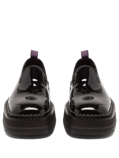 Eytys Square-toe Patent-leather In Black ModeSens