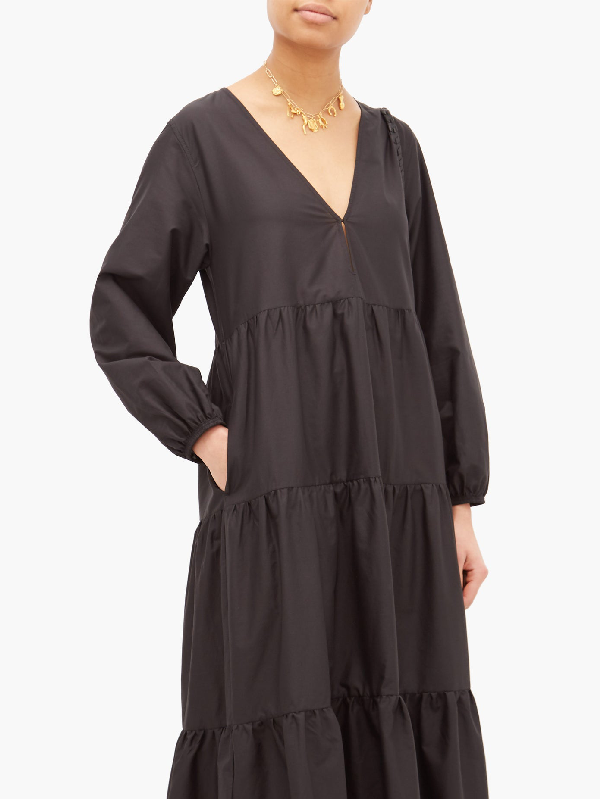 matteau tiered sundress black