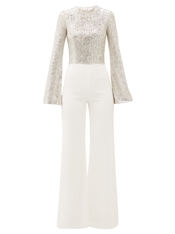 white gold jumpsuit