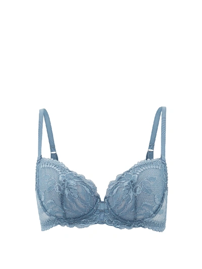 La Perla Brigitta Balconette Lace Underwire Bra In Dusty Blue | ModeSens