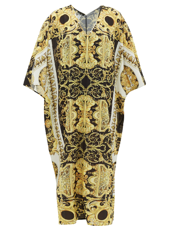 versace kaftan dress