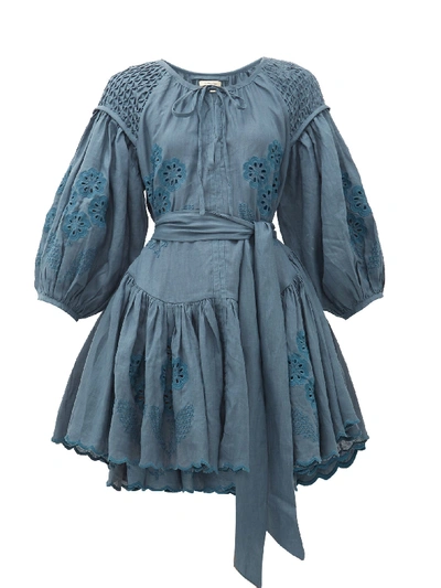 柔らかな質感の 作家 new fukuoka ito linen Mauve dress ロング