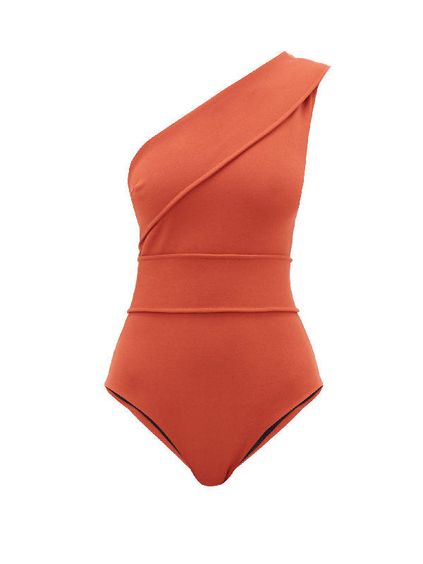 dark orange swimsuit