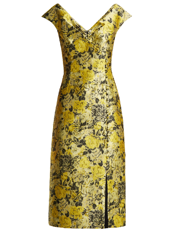 erdem yellow dress