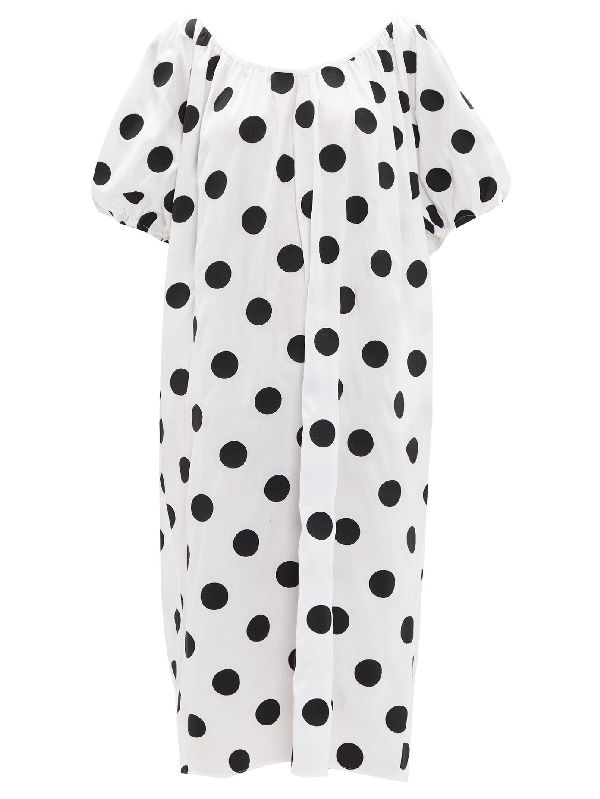 mara hoffman polka dot dress