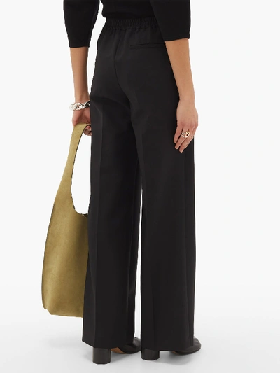 Acne Studios Wool And Mohair-blend Straight-leg Pants In Black 