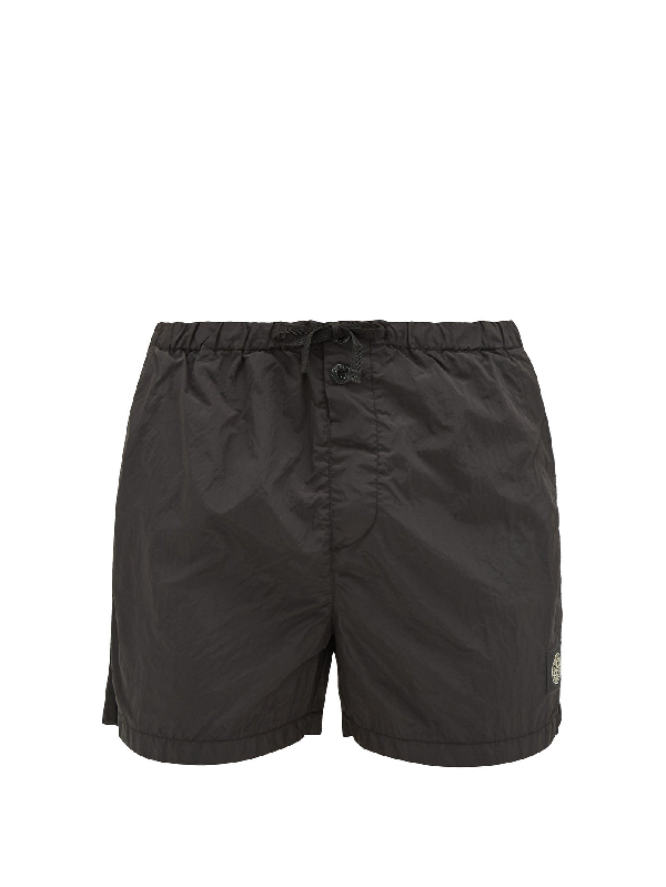 stone island black swim shorts