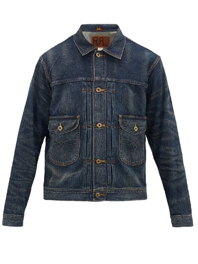 Rrl Cowboy Patch-pocket Denim Jacket In Dark Blue | ModeSens