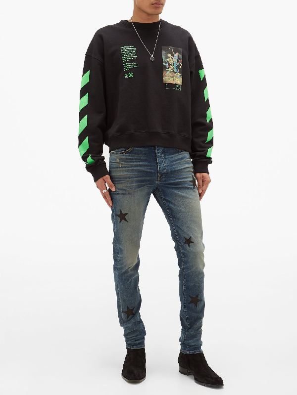amiri jeans with stars