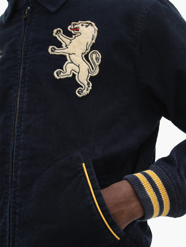 polo ralph lauren embroidered corduroy jacket
