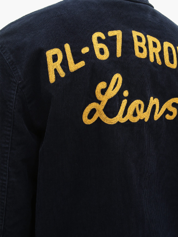 polo ralph lauren embroidered corduroy jacket