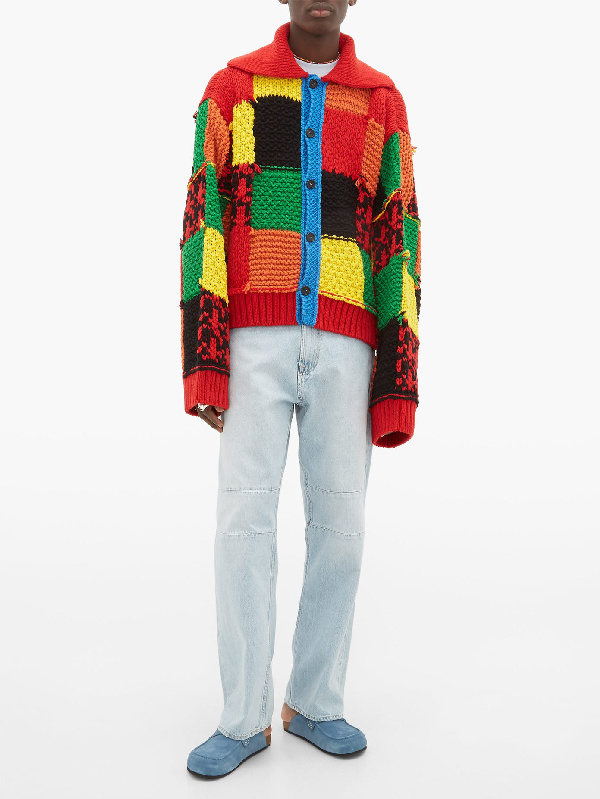 jk anderson patchwork cardigan