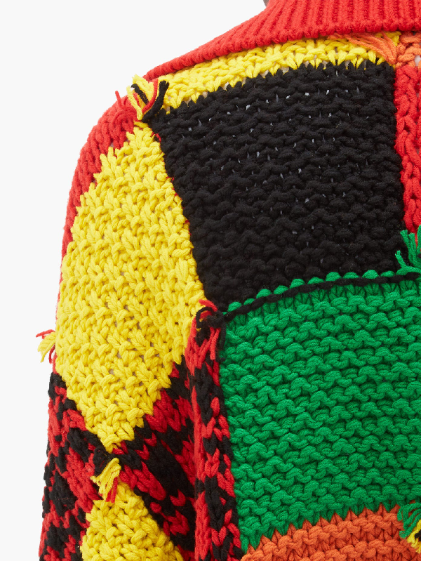 jw anderson colour block cardigan