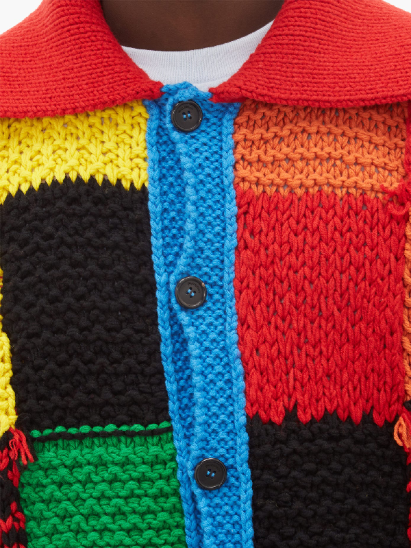 jk anderson patchwork cardigan