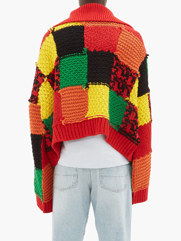jk anderson patchwork cardigan