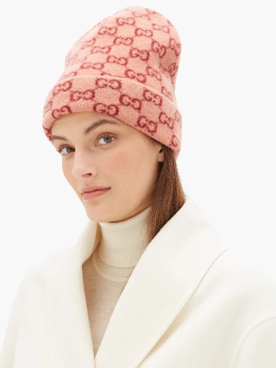 Louis Vuitton Pink Wool Logo Beanie QJA44L4IPB000