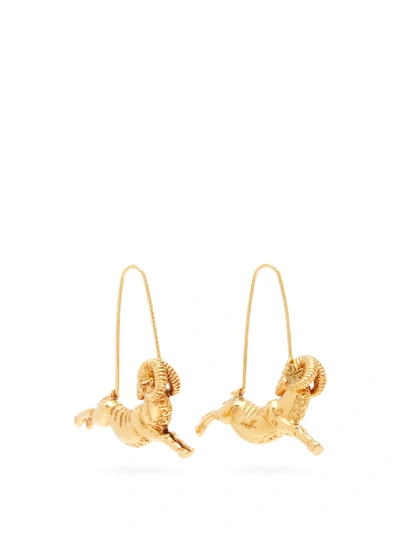 Givenchy Aries Zodiac Hoop Earrings In Gold | ModeSens