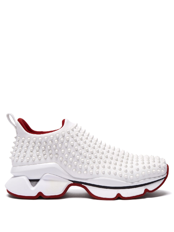 white louboutin trainers