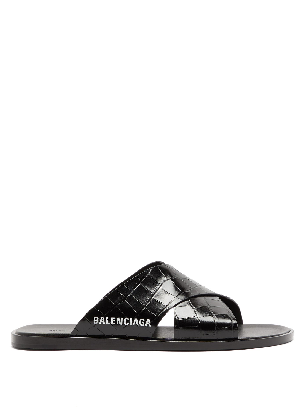balenciaga crocs black