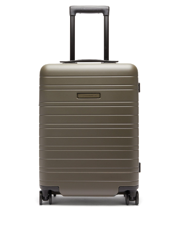 dark green suitcase