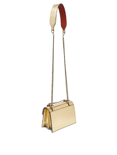 Christian Louboutin Elisa Mini Leather Cross-body Bag in Metallic